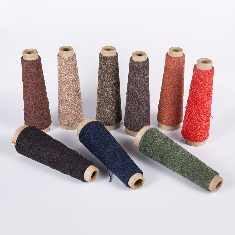 8NM Snow Color Polyester Viscose Chenille Garn