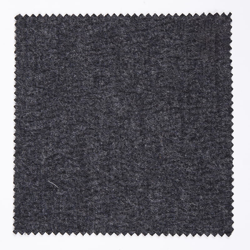 Strik mænds polyesteruld bomuldsblanding Cashmere sort fleecestof til vintertøj A1804-1