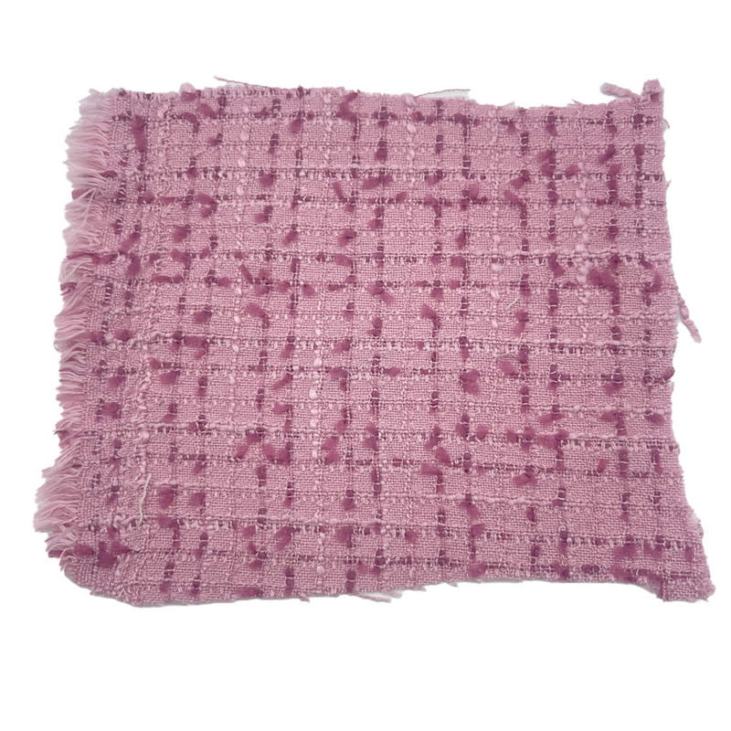 Sommerfuglemønster Pink Jacquard Vævet Tweed Stoffer Til Dametøj 23017