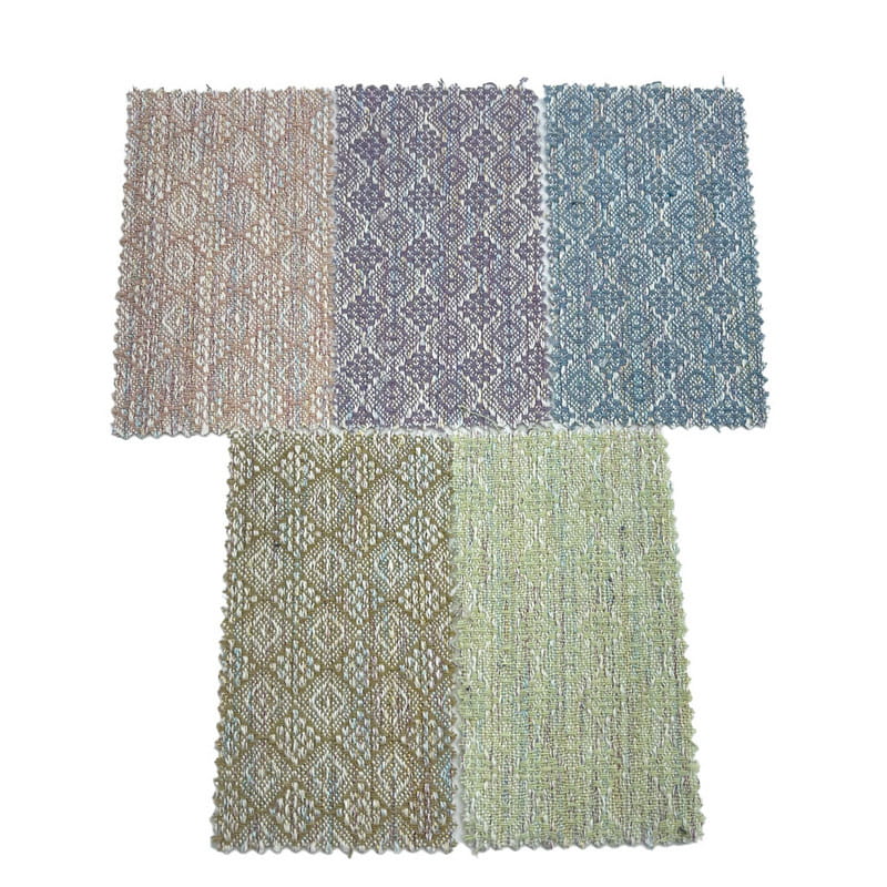 Præget jacquard uldgardin tweed stof til kjoler 3768
